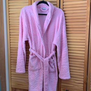 Hotel Spa Collection pink bathrobe. SO soft and cozy! Sz OS / 1X / XL / L